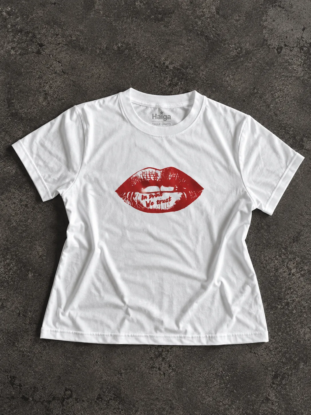 Baby tee - Estampa de Labios